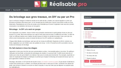 Le site du DIY Réalisable Pro